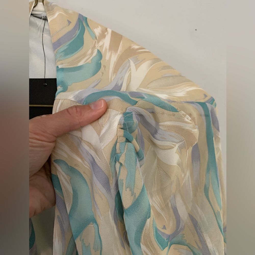 NWT Fashion Nova Eternal Beauty Maxi Dress Boho Blue Green Purple Taupe Size L - Picture 5 of 15
